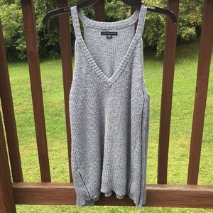 Shoulder cut out sweater